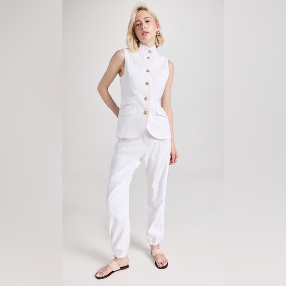 rag & bone Pants - rag & bone White linen blend joggers. Fully lined in very good condition. W - 34